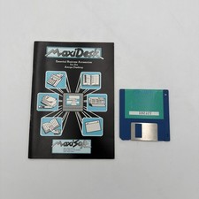 MaxiDesk v1.3 Commodore Amiga Desktop Organizer Manual Disk Tested Working
