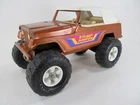 Vintage 1976 Pressed Steel Tonka Toys - Copper "Stump Jumper " Jeepster