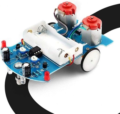 Lötset Elektronik Bausatz Smart Car Linienfolger Roboter DIY DE.