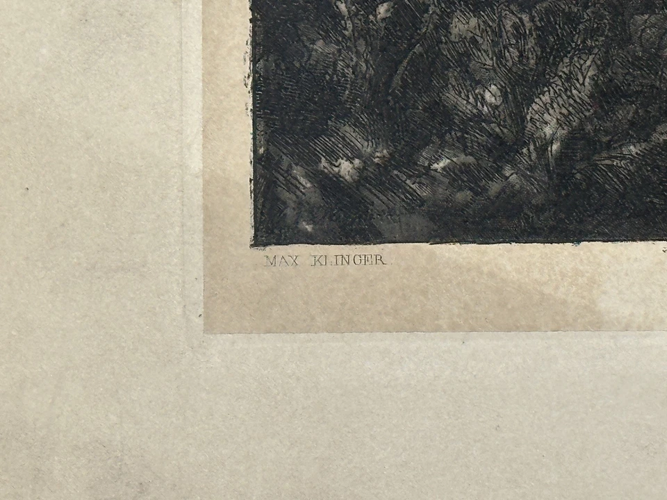 Max Klinger, Simplicius unter den Soldaten (Intermezzi, Opus IV) Radierung, 1881 - Bild 3 von 4