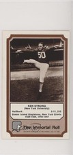 1974 Fleer Team Cloth Patch Stickers The Immortal Roll Ken Strong HOF 0l1