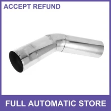 45 Degree Mandrel Exhaust Tube 5" OD 11.81" Leg Length Stainless Steel