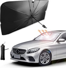 Car Windshield Sun Shade Umbrella, Reflective Sunshade for Front Window Blocks U