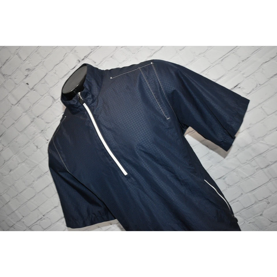 Adidas Golf Pullover Shirt 1/4 ZIP Mens Size Large Performance Polyester Blue - Image 2 of 4