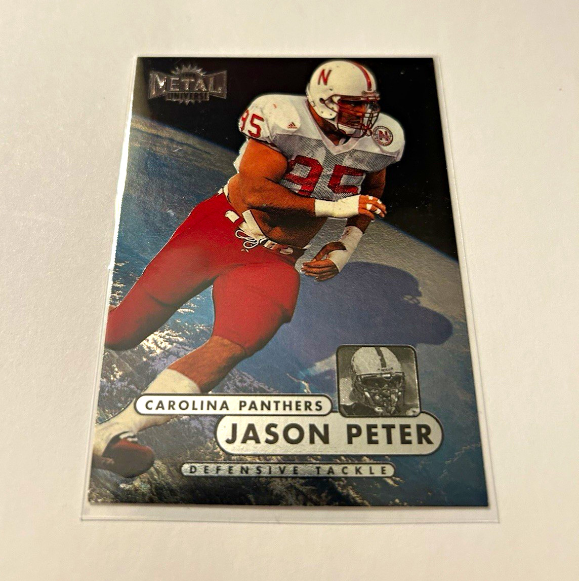 SkyBox 1998 Metal Universe Jason Peter Carolina Panthers #182 Rookie NFL