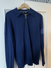 Rapha Merino Jumper. Blue. Medium