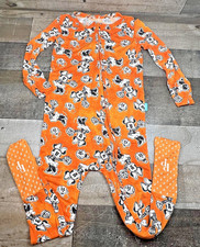 Posh Peanut Disney Baby Mini Mouse Halloween Sleepwear footed Romper 2T EUC
