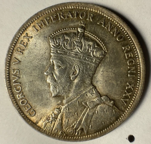 1935 Canada $1.00 .800 Silver One Dollar nice grade ~AU Condition King George V