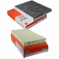 Mahle / Knecht Set Filterpaket Innenraumfilter LAK 120 Luftfilter LX 1455
