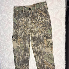 Liberty Camo Cargo Pants Mens 31x31 Realtree Vintage 90s Hunting Distressed