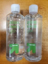 2 Pack: Up & Up Clear Aloe Vera Gel 96% Pure 16 oz. ea. (6194) 14E