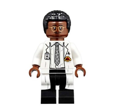 LEGO  Minifig jw058 - Ray Arnold - White Lab Coat Minifigure NEW