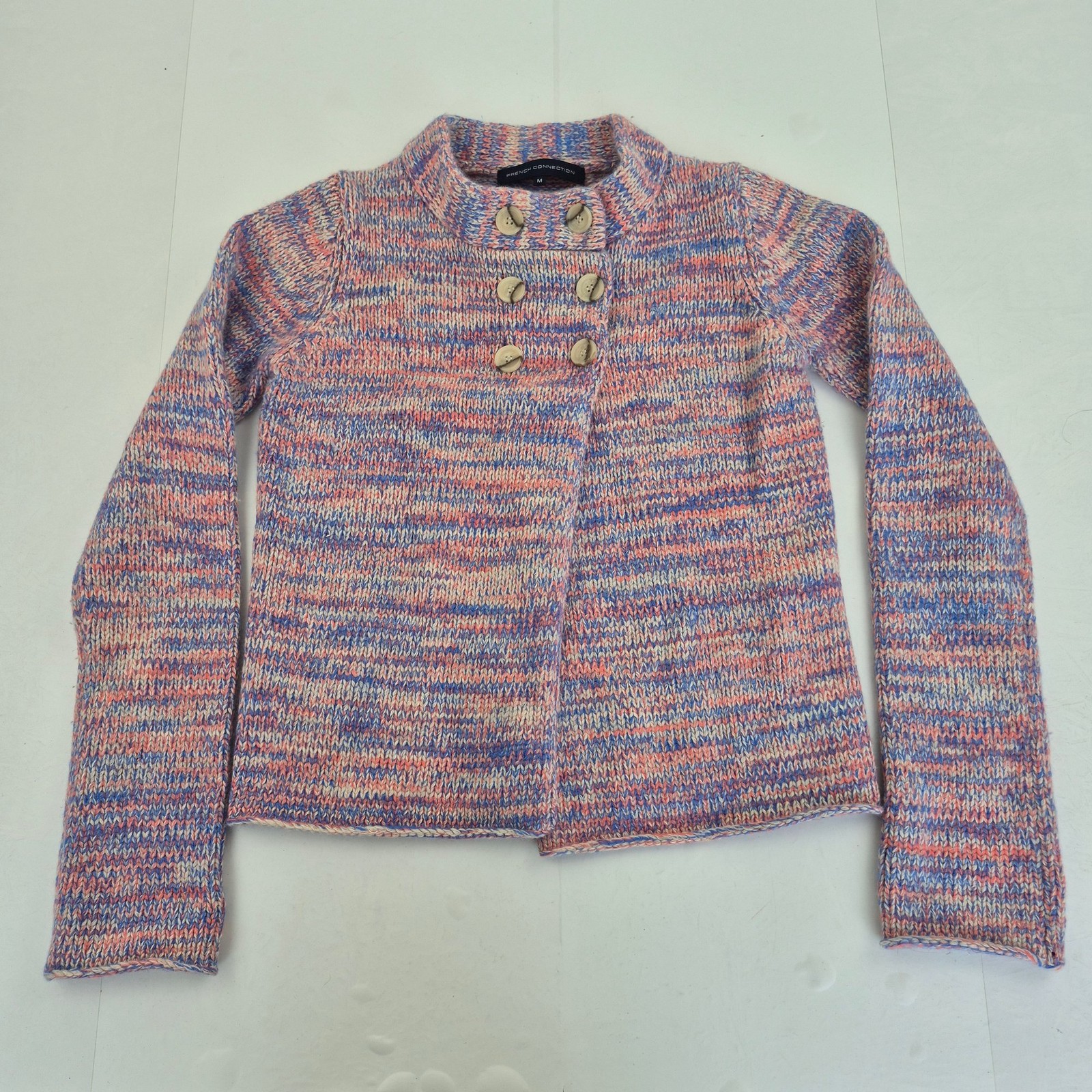 FRENCH CONNECTION Jumper Medium 12 14 Multi Women's Angora Blend Knit