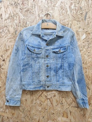 Lee Riders 101-J Sanforized Western Trucker Denim Jeans Vintage 70s Jacket Sz 36