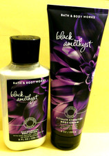 Bath  Body Works "BLACK AMETHYST" 8 oz body cream and body lotion