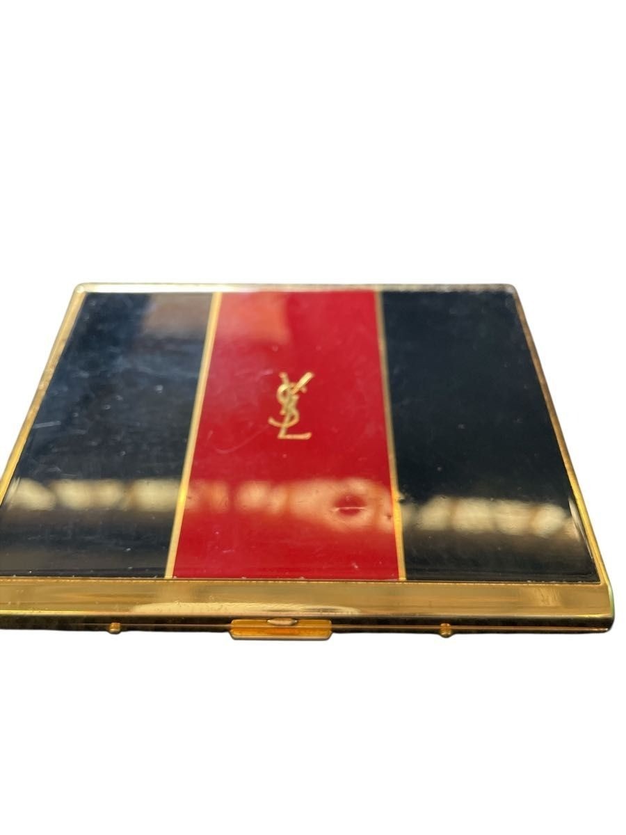 Authentic Yves Saint Laurent Cigarette Case Cigar YSL Logo Red
