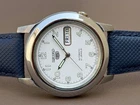 Seiko 5 Automatic Dial 21 Jewels Vintage Mens Silver Watch S-163