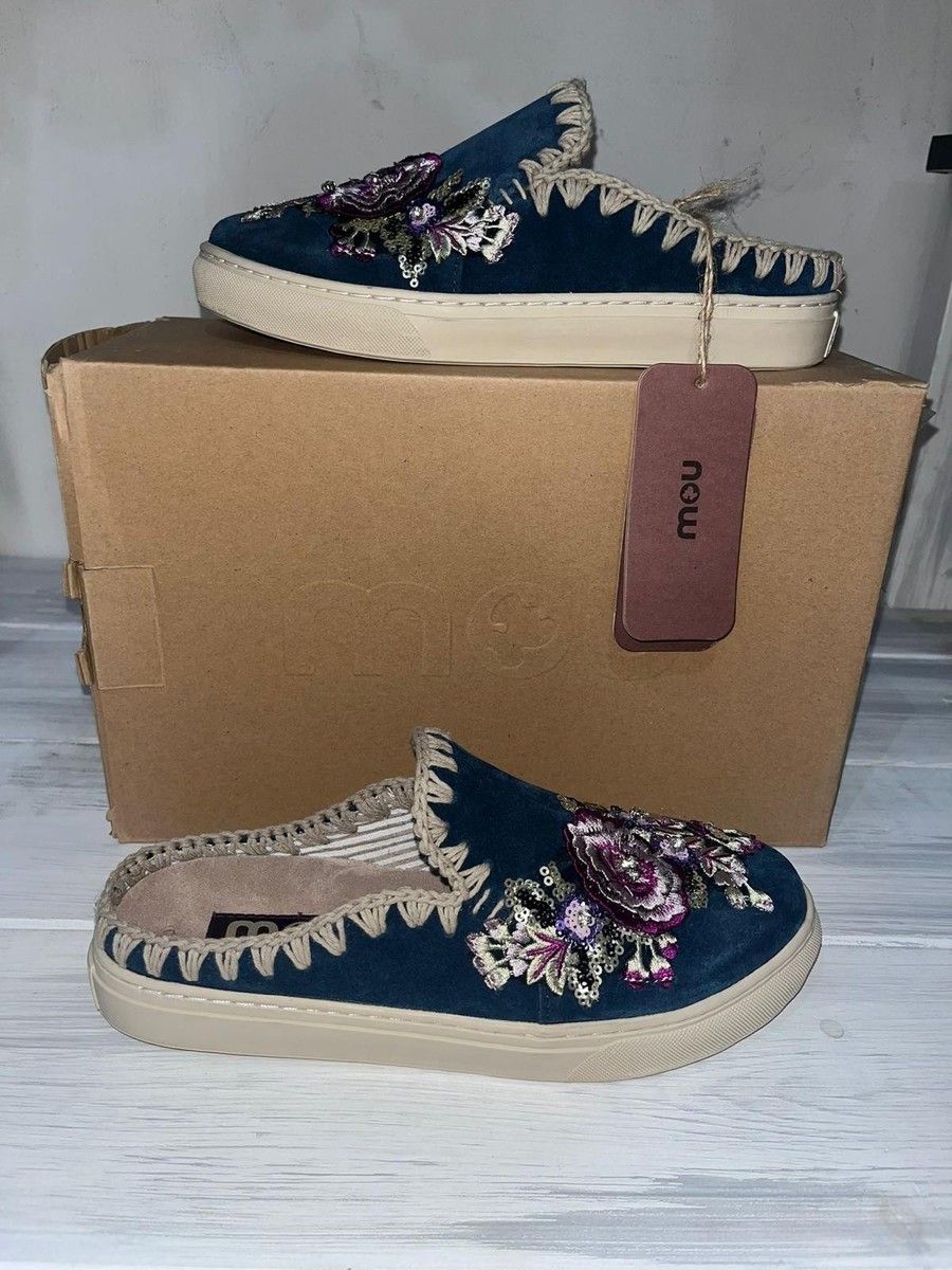 Mou Slip On Women Blue Size EU37.5 M9 | eBay display picture 1