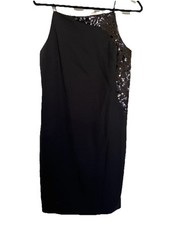 Banana Republic Women's Sleeveless Black W/ Sequins, Sz 8 Dress