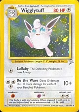 Wigglytuff 19/130 Holo Rare Base Set 2 Pokemon Moderately Played on eBay