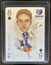 2004-05 All Pro Deal NBA Sports Playing Cards Pau Gasol Eight of Spades