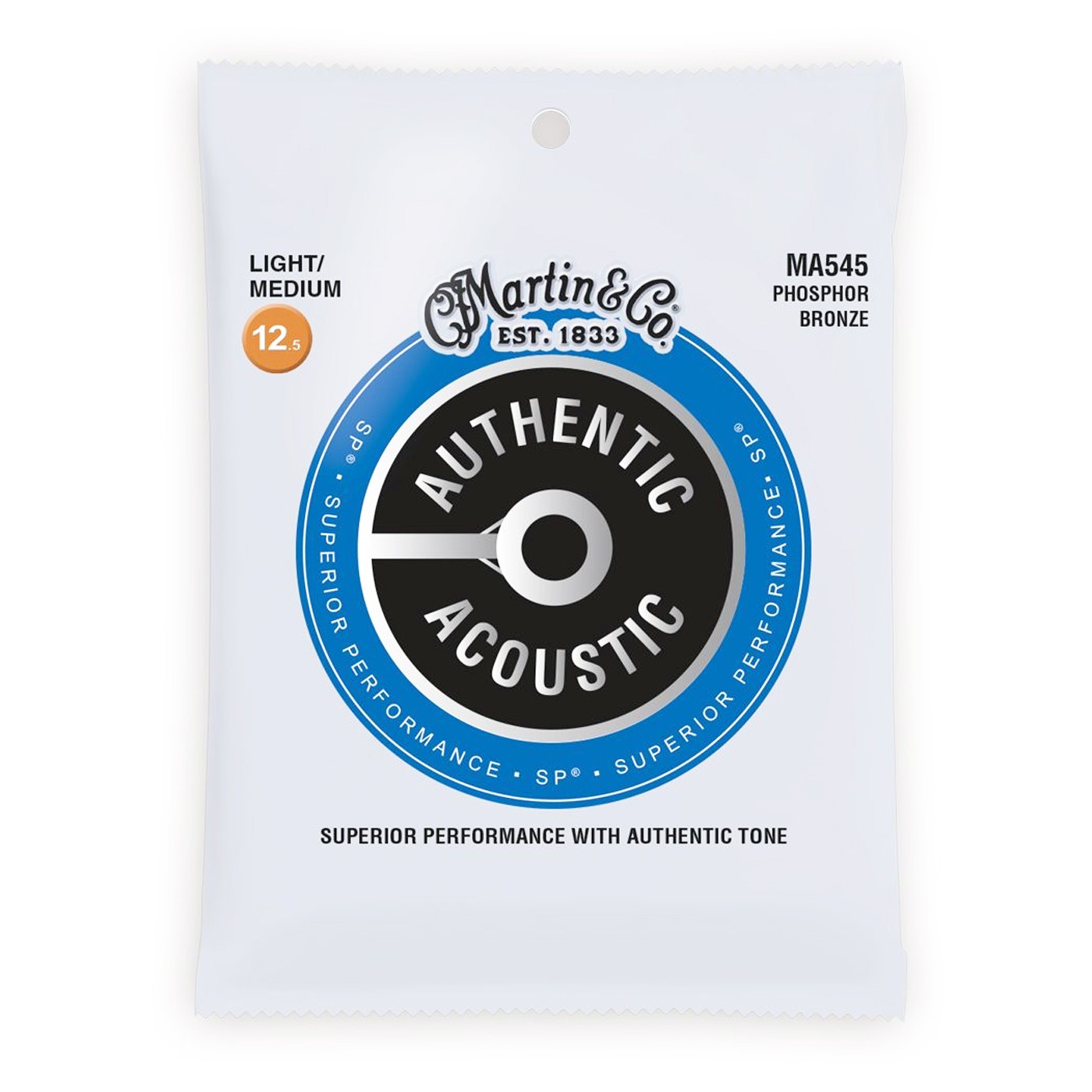 Струны Martin MA545 Authentic Acoustic Bluegrass Легкие/средние .0125-.055