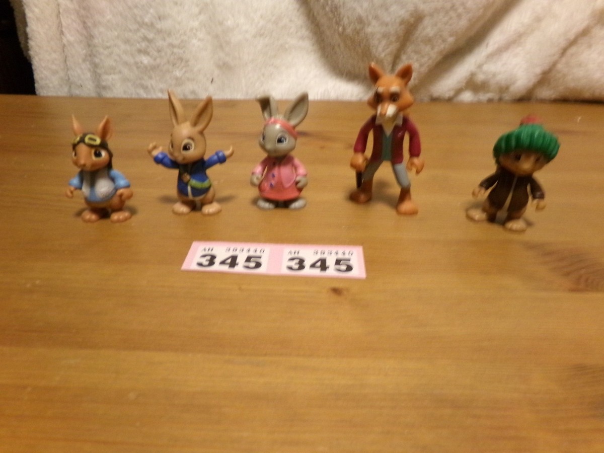 Peter Rabbit Figures - Benjamin Bunny Lily Bobtail Mr Todd Fox