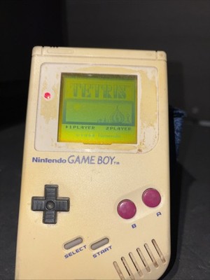   Nintendo First Game Boy Console With Tetris