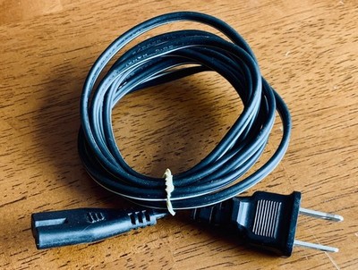 Universal Polarized Black 2 Slot Power Cord 6ft
