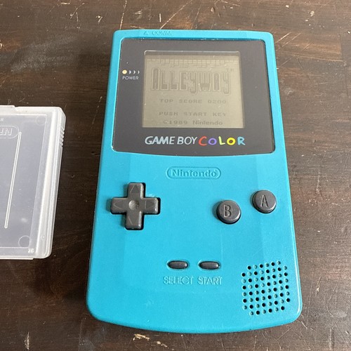 Teal Game Boy Color CGB-001 Autentico Funzionante + (Vicolo) - Leggi Descrizione - Foto 4 di 9