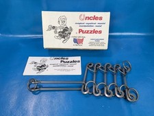 Rare Vintage Uncles Puzzles Ladder Metal Disentanglement Severe Difficulty