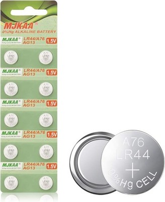 10-Pack AG13 Alkaline Button Cells - Leak-Resistant, High-Performance Batteries