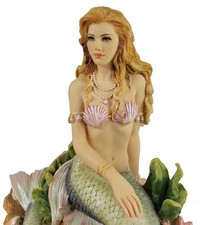 6" Veronese Design Enchanted Song Mermaid Nautical Hand Painted Statue