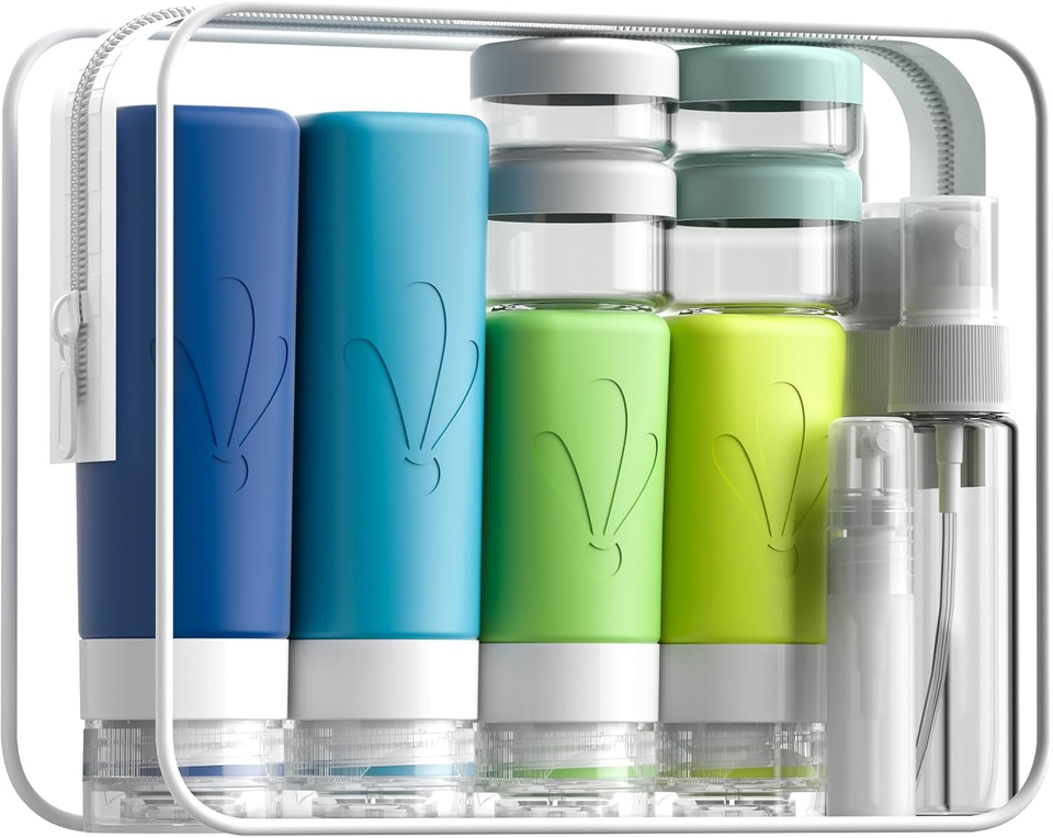 Travel Bottles for Toiletries, CAA Approved 3Oz Travel Size Containers ...