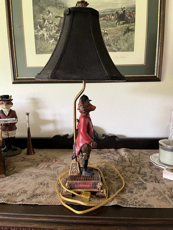 复古 Fox Hunter 古董老式 Ralph Lauren 人类学美学灯 — 第 3/4 张图片