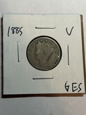 1885 Liberty 'V' Nickel G/VG Detail Key Date