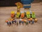 Vintage Little People Lift and Load Depot #942 Extra Construction Workers Trucks