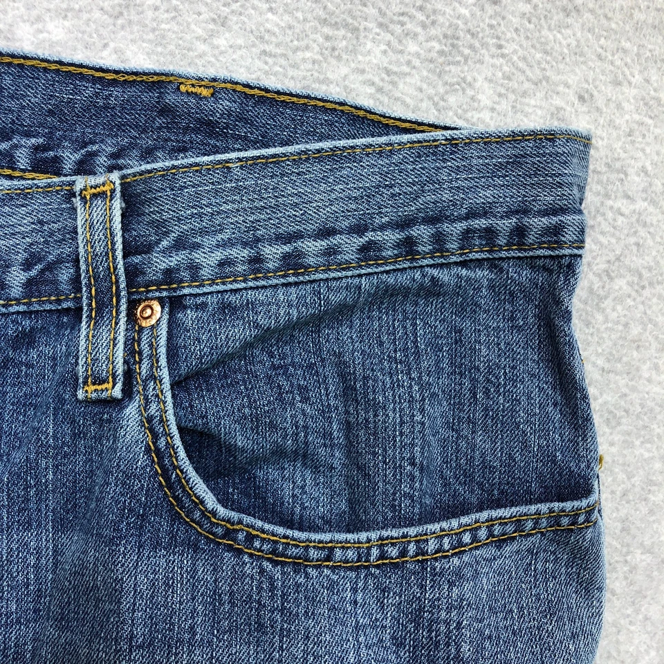 Cinch White Label Jeans Men's 40x34 Blue Dark American Workwear Relaxed Straight - Image 4 of 4