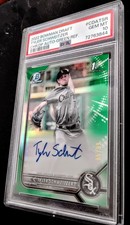 2022 Bowman Draft Chrome TYLER SCHWEITZER Auto GREEN REFRACTOR!🔥 PSA GEM 10!💎 