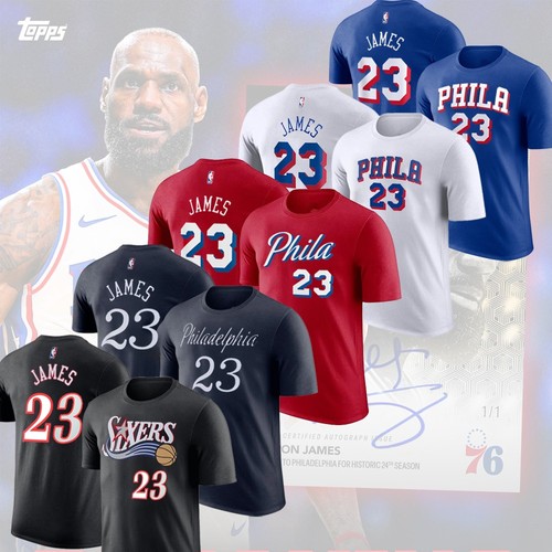 Welcome LeBron James #23 to Philadelphia 76ers 2026 Player Name & Number S-5XL