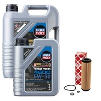 MotoröL Set 4600 5W-30 Liqui Moly 6 Liter + ÖLfilter FüR Mercedes C-Klasse CLK
