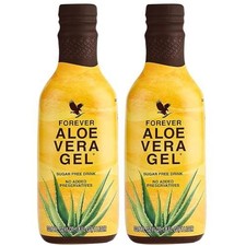 2 Pack Forever Aloe Vera Gel Halal Kosher Vegan All Natural Unisex 33.8FL.OZ.