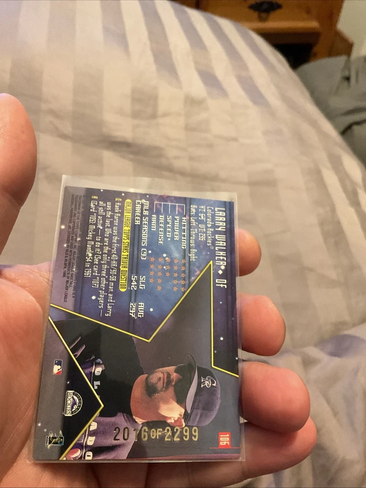 1998 Topps Stars Baseball Larry Walker 2016/2299 #106 - Image 2 of 2