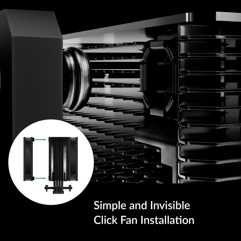 ARCTIC Freezer 36 BLACK Single Tower PC CPU Cooler 200-1800 RPM Intel AMD - Image 3 of 4