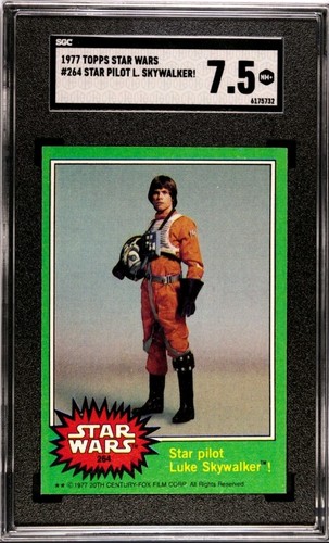 1977 Topps Star Wars #264 Star pilot Luke Skywalker!