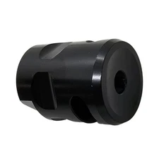 Black Spiral Compact Muzzle Brake – 1/2x28 for .223 / 5.56 / .22LR