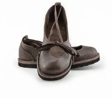 Renaissance Medieval Shoes Slippers Native Earth US 8 Handmade Brown Leather