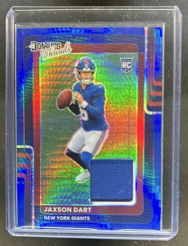 2025 Donruss Optic Jaxson Dart Blue Hyper (RAW)