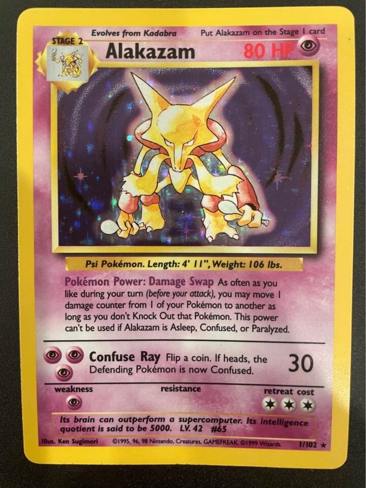 Alakazam #1 Pokemon Base Set | eBay