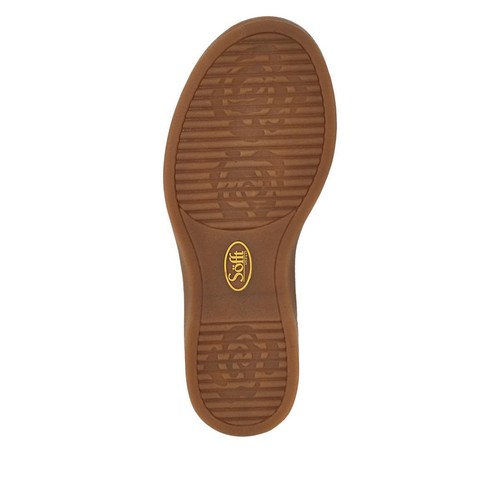 Sandalias planas Sofft para mujer BALI cuero equipaje marrón bronce metálico NUEVAS - Imagen 5 de 6